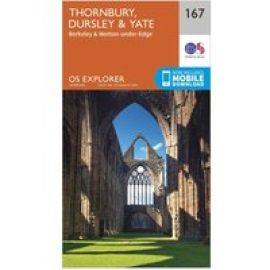 Ordnance Survey Explorer 167 Thornbury, Dursley & Yate Map With Digital Version - Orange, Orange