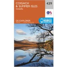 Ordnance Survey Explorer 439 Coigach & Summer Isles Map With Digital Version - Orange, Orange