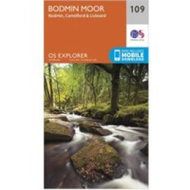 Ordnance Survey Explorer 109 Bodmin Moor Map With Digital Version - Orange, Orange