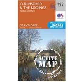 Ordnance Survey Explorer Active 183 Chelmsford & The Rodings Map With Digital Version - N/A, N/A