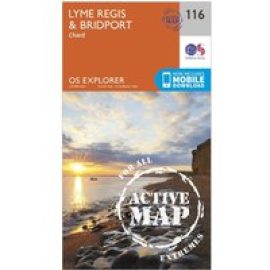 Ordnance Survey Explorer Active 116 Lyme Regis & Bridport Map With Digital Version, D