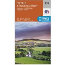 Ordnance Survey Explorer 337 Peebles & Interleithen Map With Digital Version - Orange, Orange