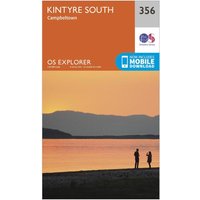 Ordnance Survey Explorer 256 Kintyre South Campeltown Map With Digital Version - Orange, Orange