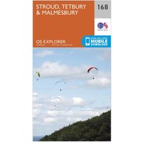 Ordnance Survey Explorer 168 Stroud, Tetbury & Malmesbury Map With Digital Version, D