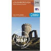 Ordnance Survey Explorer Active 246 Loughborough, Melton Mowbray & Syston Map With Digital Version, D