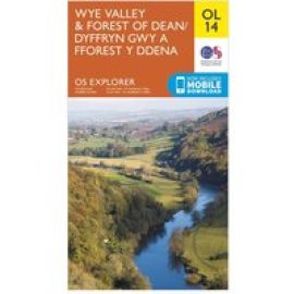 Ordnance Survey Explorer Ol 14 Wye Valley & Forest Of Dean Map - Orange, Orange