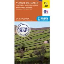 Ordnance Survey Ol 30 Explorer Yorkshire Dales - Northern & Central Area Active Map, D