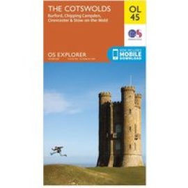 Ordnance Survey Explorer Ol45 The Cotswold Map With Digital Version, D