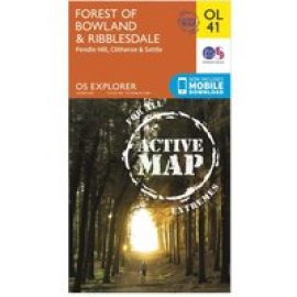 Ordnance Survey Explorer Ol 41 Active D Forest Of Bowland Map, D
