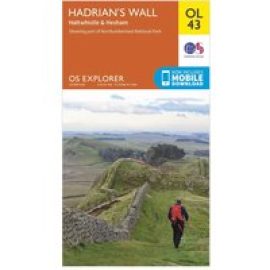 Ordnance Survey Explorer Ol 43 Hadrian's Wall Map - Orange, Orange