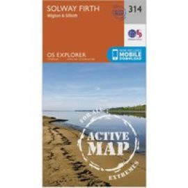 Ordnance Survey Explorer Active 314 Solway Firth Map With Digital Version, D