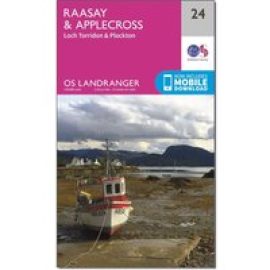 Ordnance Survey Landranger 24 Raasay & Applecross, Loch Torridon & Plockton Map With Digital Version, D