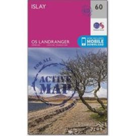 Ordnance Survey Landranger Active 60 Islay Map With Digital Version, D