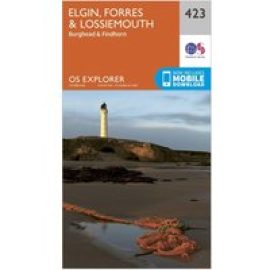 Ordnance Survey Explorer 423 Elgin, Forres & Lossiemouth Map With Digital Version - Orange, Orange