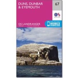 Ordnance Survey Landranger 67 Duns, Dunbar & Eyemouth Map With Digital Version - Pink, Pink