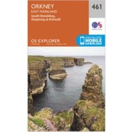 Ordnance Survey Explorer 461 Orkney - East Mainland Map With Digital Version - Orange, Orange
