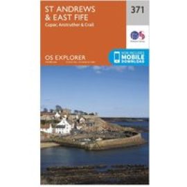 Ordnance Survey Explorer 371 St Andrews & East Fife Map With Digital Version - Orange, Orange