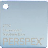 Perspex Cast Acrylic Sheet 600 x 400 x 3mm Fluorescent Neptune Blue