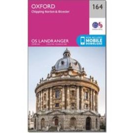 Ordnance Survey Landranger 164 Oxford, Chipping Norton & Bicester Map With Digital Version - Pink, Pink