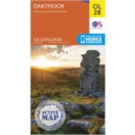 Ordnance Survey Explorer Active Ol 28 Dartmoor Map, D