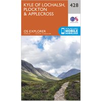 Ordnance Survey Explorer 428 Kyle Of Lochalsh, Plockton & Applecross Map With Digital Version - Orange, Orange