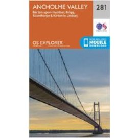 Ordnance Survey Explorer 281 Ancholme Valley Map With Digital Version - Orange, Orange