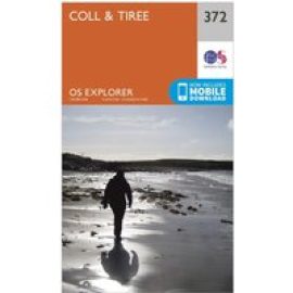 Ordnance Survey Explorer 372 Coll & Tiree Map With Digital Version - Orange, Orange