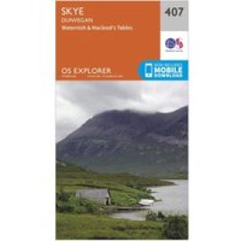 Ordnance Survey Explorer 407 Skye - Dunvegan Map With Digital Version - Orange, Orange