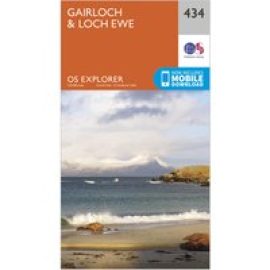 Ordnance Survey Explorer 434 Gairloch & Loch Ewe Map With Digital Version - Orange, Orange