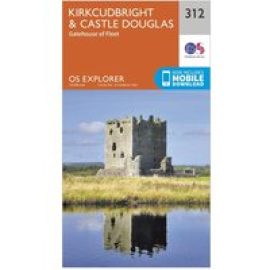 Ordnance Survey Explorer 312 Kirkcudbright & Castle Douglas Map With Digital Version - Orange, Orange