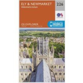 Ordnance Survey Explorer 226 Ely & Newmarket Map With Digital Version - Orange, Orange