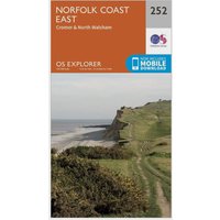 Ordnance Survey Explorer 252 Norfolk Coast East Map With Digital Version, D