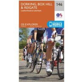 Ordnance Survey Explorer 146 Dorking, Box Hill & Reigate Map With Digital Version - Orange, Orange