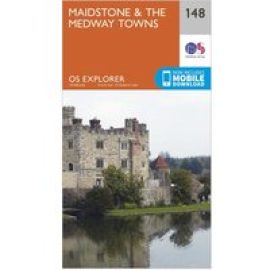 Ordnance Survey Explorer 148 Maidstone & The Medway Towns Map With Digital Version - Orange, Orange