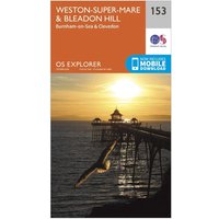 Ordnance Survey Explorer 153 Weston-Super-Mare & Bleadon Hill Map With Digital Version - Orange, Orange