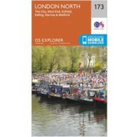 Ordnance Survey Explorer 173 London North Map With Digital Version - Orange, Orange