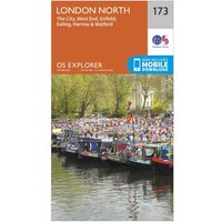 Ordnance Survey Explorer 173 London North Map With Digital Version - Orange, Orange