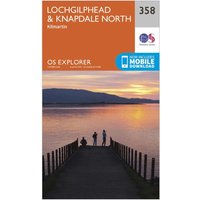 Ordnance Survey Explorer 358 Lochgilphead & Knapdale North Map With Digital Version - Orange, Orange