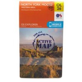 Ordnance Survey Explorer Active Ol26 North York Moors - Western Area Map, D