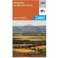 Ordnance Survey Explorer 380 Dundee & Sidlaw Hills Map With Digital Version - Orange, Orange