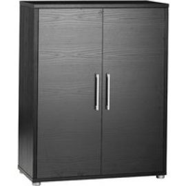 Prax 2 Doors 2 Shelves Office Storage Cabinet In Black