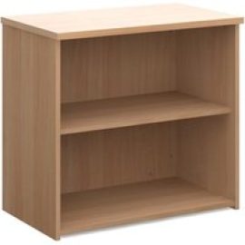 Upton Home And Office Wooden Bookcase In Beech With 1 Shelf