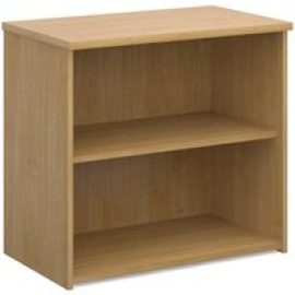 Upton Home And Office Wooden Bookcase In Oak With 1 Shelf