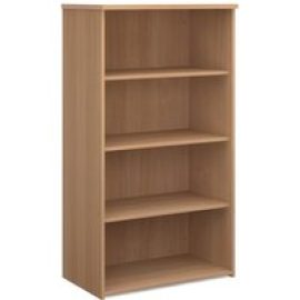 Upton Home And Office Wooden Bookcase In Beech With 3 Shelves