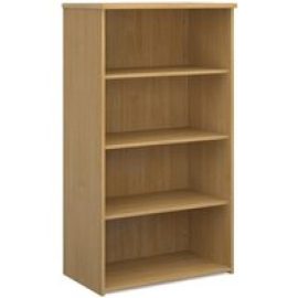 Upton Home And Office Wooden Bookcase In Oak With 3 Shelves