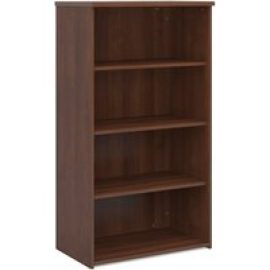 Upton Home And Office Wooden Bookcase In Walnut With 3 Shelves