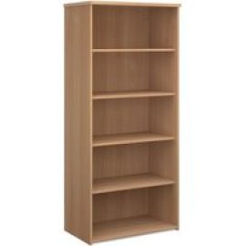 Upton Home And Office Wooden Bookcase In Beech With 4 Shelves