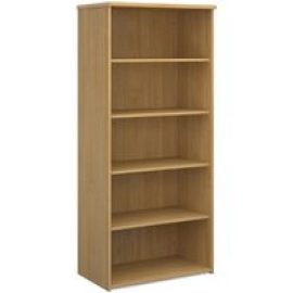 Upton Home And Office Wooden Bookcase In Oak With 4 Shelves