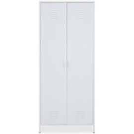 Rumi Metal Wardrobe With 2 Doors In White