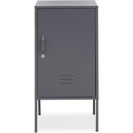 Rumi Metal Locker Storage Cabinet With 1 Door In Grey